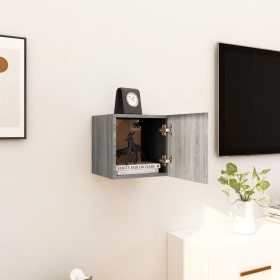 Sonoma gray wall-mounted TV cabinet 30.5x30x30 cm by vidaXL, TV Furniture - Ref: Foro24-815138, Price: 26,74 €, Discount: %