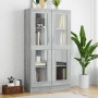 Plywood gray Sonoma showcase 82.5x30.5x150 cm by vidaXL, Bookcases and shelves - Ref: Foro24-815118, Price: 142,21 €, Discoun...