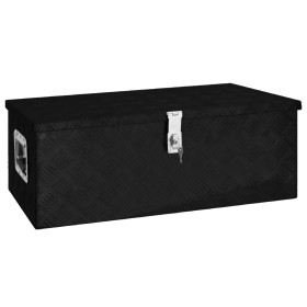 Caja de almacenaje de aluminio negro 80x39x30 cm de vidaXL, Cajas de herramientas - Ref: Foro24-152253, Precio: 165,99 €, Des...