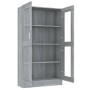 Plywood gray Sonoma showcase 82.5x30.5x150 cm by vidaXL, Bookcases and shelves - Ref: Foro24-815118, Price: 142,21 €, Discoun...