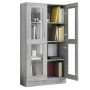 Plywood gray Sonoma showcase 82.5x30.5x150 cm by vidaXL, Bookcases and shelves - Ref: Foro24-815118, Price: 142,21 €, Discoun...