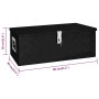 Black aluminum storage box 80x39x30 cm by vidaXL, Toolboxes - Ref: Foro24-152253, Price: 165,99 €, Discount: %