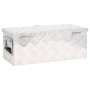 Caja de almacenaje de aluminio plateado 60x23,5x23 cm de vidaXL, Cajas de herramientas - Ref: Foro24-152248, Precio: 96,53 €,...