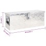 Caja de almacenaje de aluminio plateado 60x23,5x23 cm de vidaXL, Cajas de herramientas - Ref: Foro24-152248, Precio: 96,53 €,...