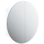 Bathroom cabinet with round mirror and white LED 47x47x17.5 cm by vidaXL, bathroom vanities - Ref: Foro24-345583, Price: 124,...