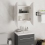 Bathroom cabinet with round mirror and white LED 47x47x17.5 cm by vidaXL, bathroom vanities - Ref: Foro24-345583, Price: 124,...