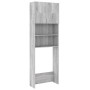 Sonoma grauer Waschmaschinenschrank 64x25,5x190 cm von vidaXL, Zubehör für Waschmaschinen und Trockner - Ref: Foro24-815070, ...