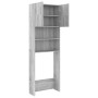 Sonoma grauer Waschmaschinenschrank 64x25,5x190 cm von vidaXL, Zubehör für Waschmaschinen und Trockner - Ref: Foro24-815070, ...