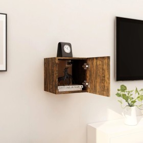 Smoked oak wall-mounted TV cabinet 30.5x30x30 cm by vidaXL, TV Furniture - Ref: Foro24-815135, Price: 24,99 €, Discount: %