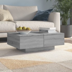 Mesa de centro madera contrachapada gris Sonoma 90x60x31 cm de vidaXL, Mesas de centro - Ref: Foro24-815196, Precio: 98,59 €,...