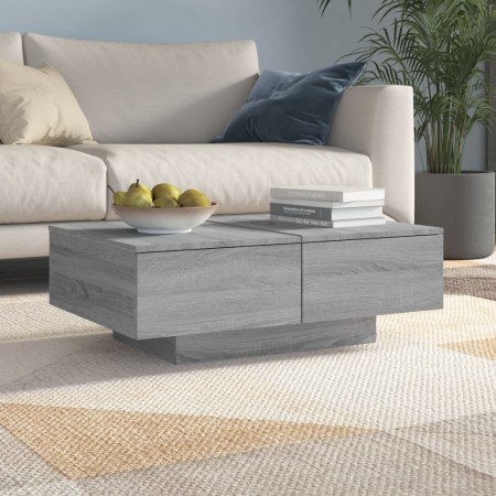 Mesa de centro madera contrachapada gris Sonoma 90x60x31 cm de vidaXL, Mesas de centro - Ref: Foro24-815196, Precio: 98,87 €,...