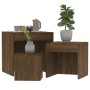 Stackable tables 3 pieces brown oak plywood by vidaXL, Side tables - Ref: Foro24-815227, Price: 58,16 €, Discount: %