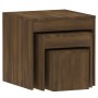 Stackable tables 3 pieces brown oak plywood by vidaXL, Side tables - Ref: Foro24-815227, Price: 58,16 €, Discount: %