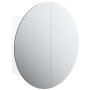 Bathroom cabinet with round mirror and white LED 40x40x17.5 cm by vidaXL, bathroom vanities - Ref: Foro24-345579, Price: 118,...