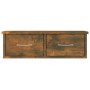 Smoked oak plywood wall cabinet 60x26x18.5 cm by vidaXL, Shelves and shelves - Ref: Foro24-815078, Price: 36,57 €, Discount: %