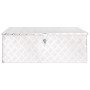 Silver aluminum storage box 90x47x33.5 cm by vidaXL, Toolboxes - Ref: Foro24-152254, Price: 155,12 €, Discount: %