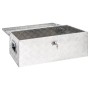 Silver aluminum storage box 90x47x33.5 cm by vidaXL, Toolboxes - Ref: Foro24-152254, Price: 155,12 €, Discount: %