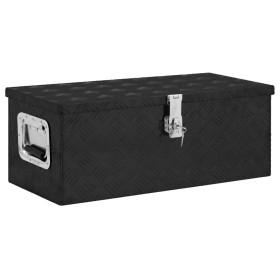 Black aluminum storage box 70x31x27 cm by vidaXL, Toolboxes - Ref: Foro24-152251, Price: 133,99 €, Discount: %