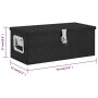 Aluminium Aufbewahrungsbox schwarz 70x31x27 cm von vidaXL, Werkzeugkästen - Ref: Foro24-152251, Preis: 133,99 €, Rabatt: %