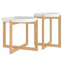 Coffee tables 2 units plywood and white pine by vidaXL, Coffee table - Ref: Foro24-345597, Price: 77,99 €, Discount: %