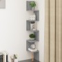 Sonoma Gray Wall Corner Shelf 20x20x127.5 cm by vidaXL, Shelves and shelves - Ref: Foro24-815211, Price: 39,93 €, Discount: %