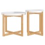 Coffee tables 2 units plywood and white pine by vidaXL, Coffee table - Ref: Foro24-345597, Price: 77,99 €, Discount: %