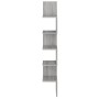 Sonoma Gray Wall Corner Shelf 20x20x127.5 cm by vidaXL, Shelves and shelves - Ref: Foro24-815211, Price: 39,93 €, Discount: %