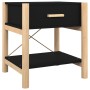 Mesitas de noche 2 uds madera contrachapada negro 42x38x45 cm de vidaXL, Mesitas de noche - Ref: Foro24-345657, Precio: 66,50...