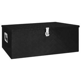 Schwarze Aufbewahrungsbox aus Aluminium, 100 x 55 x 37 cm von vidaXL, Werkzeugkästen - Ref: Foro24-152257, Preis: 300,99 €, R...