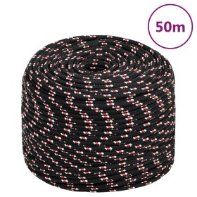 Black polypropylene boat rope 6 mm 50 m by vidaXL, Ropes and metal cords - Ref: Foro24-152338, Price: 14,99 €, Discount: %