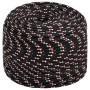 Black polypropylene boat rope 6 mm 50 m by vidaXL, Ropes and metal cords - Ref: Foro24-152338, Price: 13,92 €, Discount: %