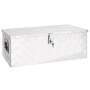 Silver aluminum storage box 80x39x30 cm by vidaXL, Toolboxes - Ref: Foro24-152252, Price: 136,56 €, Discount: %