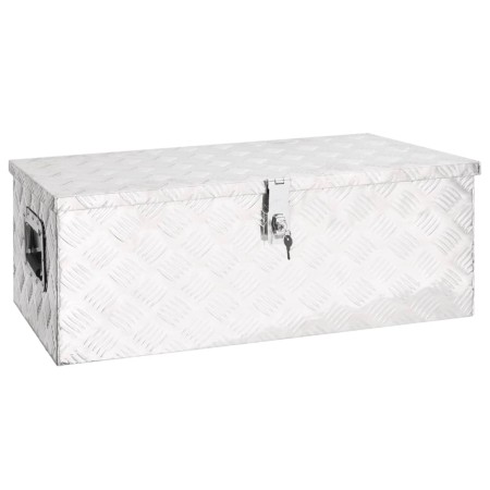 Aufbewahrungsbox aus silbernem Aluminium, 80 x 39 x 30 cm von vidaXL, Werkzeugkästen - Ref: Foro24-152252, Preis: 140,03 €, R...