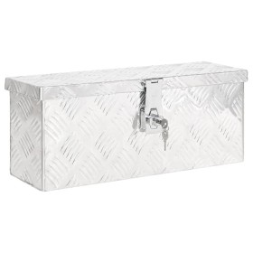 Silver aluminum storage box 50x15x20.5 cm by vidaXL, Toolboxes - Ref: Foro24-152246, Price: 75,99 €, Discount: %