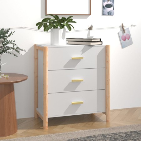 Aparador de madera contrachapada blanco 62x38x70 cm de vidaXL, Aparadores - Ref: Foro24-345672, Precio: 72,88 €, Descuento: %