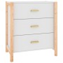 Aparador de madera contrachapada blanco 62x38x70 cm de vidaXL, Aparadores - Ref: Foro24-345672, Precio: 72,88 €, Descuento: %