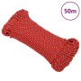 Cuerda de barco polipropileno rojo 4 mm 50 m de vidaXL, Sogas y cuerdas metálicas - Ref: Foro24-152381, Precio: 9,47 €, Descu...