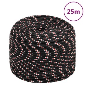 Black polypropylene boat rope 10 mm 25 m by vidaXL, Ropes and metal cords - Ref: Foro24-152347, Price: 20,99 €, Discount: %