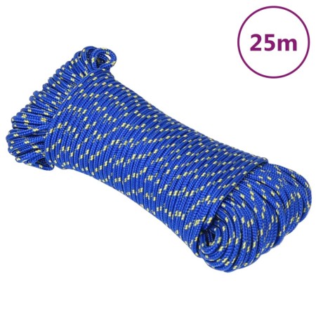 Cuerda de barco polipropileno azul 3 mm 25 m de vidaXL, Sogas y cuerdas metálicas - Ref: Foro24-152428, Precio: 9,97 €, Descu...