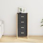 Tall black plywood sideboard 42x38x90 cm by vidaXL, Sideboards - Ref: Foro24-345682, Price: 102,49 €, Discount: %