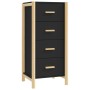 Tall black plywood sideboard 42x38x90 cm by vidaXL, Sideboards - Ref: Foro24-345682, Price: 102,49 €, Discount: %