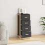 Tall black plywood sideboard 42x38x90 cm by vidaXL, Sideboards - Ref: Foro24-345682, Price: 102,49 €, Discount: %