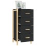 Tall black plywood sideboard 42x38x90 cm by vidaXL, Sideboards - Ref: Foro24-345682, Price: 102,49 €, Discount: %