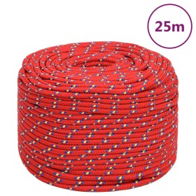 Cuerda de barco polipropileno rojo 6 mm 25 m de vidaXL, Sogas y cuerdas metálicas - Ref: Foro24-152390, Precio: 9,99 €, Descu...