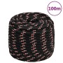 Black polypropylene boat rope 18 mm 100 m by vidaXL, Ropes and metal cords - Ref: Foro24-152366, Price: 103,46 €, Discount: %