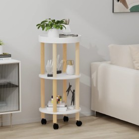 Trolley with 3 shelves plywood and pine 38x38x82 cm by vidaXL, Kitchen and dining carts - Ref: Foro24-345600, Price: 51,99 €,...