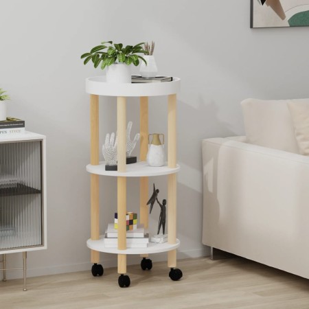 Trolley with 3 shelves plywood and pine 38x38x82 cm by vidaXL, Kitchen and dining carts - Ref: Foro24-345600, Price: 51,47 €,...