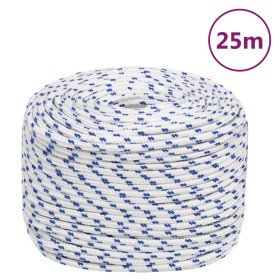 White polypropylene boat rope 10 mm 25 m by vidaXL, Ropes and metal cords - Ref: Foro24-152294, Price: 19,99 €, Discount: %