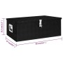 Black aluminum storage box 90x47x33.5 cm by vidaXL, Toolboxes - Ref: Foro24-152255, Price: 219,83 €, Discount: %