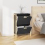 Black plywood shoe cabinet 57.5x33x80 cm by vidaXL, Shoe racks and shoe organizers - Ref: Foro24-345685, Price: 72,99 €, Disc...